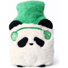 Yoyoso Peluş Panda Kılıflı Sıcak Su Torbası 800 ml Yeşil
