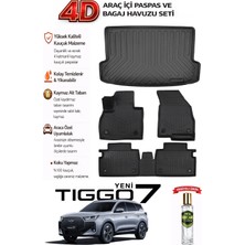 Chery Tiggo 7 2025 Eylül Sonrası  Araca Özel Kokusuz Paspas Takımı + Bagaj Havuzu