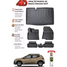 Dacia Sandero 2021 Model Araca Özel Kokusuz Paspas Takımı + Bagaj Havuzu