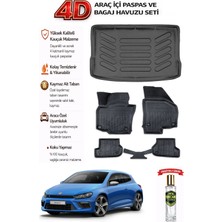 Volkswagen Scirocco 2014 Model Araca Özel Kokusuz Paspas Takımı + Bagaj Havuzu