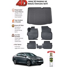 Citroen C-Elysee 2013 Model Araca Özel Kokusuz Paspas Takımı + Bagaj Havuzu