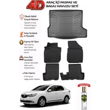 Renault Symbol 2019 Model Araca Özel Kokusuz Paspas Takımı + Bagaj Havuzu