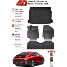 Hyundai Ioniq 6 Elektrikli 2024 Model Araca Özel Kokusuz Paspas Takımı + Bagaj Havuzu