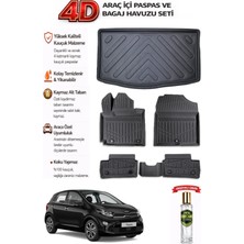 Kia Picanto 2023 Model Araca Özel Kokusuz Paspas Takımı + Bagaj Havuzu