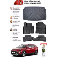 Hyundai Bayon 2022 Model Araca Özel Kokusuz Paspas Takımı + Bagaj Havuzu