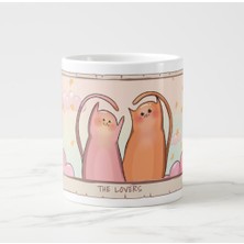 The Lovers Kedi Temalı Porselen Kupa Bardak