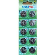 10 x Poundmax CR2025,MP058 Düğme Pil
