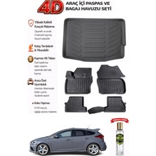 Focus 3.5 Hatchback 2016 Model Araca Özel Kokusuz Paspas Takımı + Bagaj Havuzu