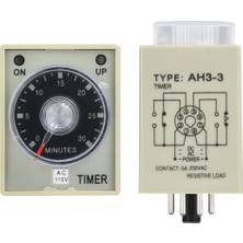 Ah3-3 Ac 220V Gecikmeli Dpdt Dijital Zaman Rölesi - 30M