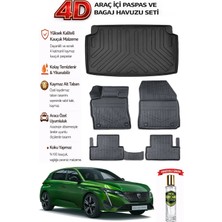 Peugeot 308 2025 Model Araca Özel Kokusuz Paspas Takımı + Bagaj Havuzu