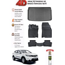 Nissan Qashqai Tekna 2017 Model Araca Özel Kokusuz Paspas Takımı + Bagaj Havuzu