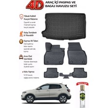 Volkswagen T-Cross 2019 Model Araca Özel Kokusuz Paspas Takımı + Üst Bagaj Havuzu