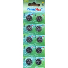 10 x Poundmax 1632 CR1632 DL1632 3V Lityum Madeni Para Pilleri