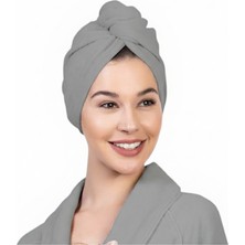 Aras Home Collection %100 Pamuklu Saç Bonesi - Plaj Havuz Deniz Uyumlu Hızlı Kurulama Baş Havlusu