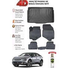 Citroen C4 2022 Model Araca Özel Kokusuz Paspas Takımı + Alt Bagaj Havuzu