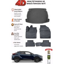 Toyota C-Hr 2023 Model Araca Özel Kokusuz Paspas Takımı +Ses Sistemsiz Bagaj Havuzu