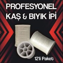 BBoxygen Profesyonel Kuaför Kaş Bıyık ve epilasyon  ipi – Ekstra Sağlam Beyaz 12li paket