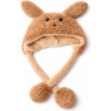 Yoyoso Ecrou Kahve  Kulakları Hareket Eden Yumuşak Şapka, Bere