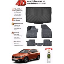 Fiat Egea Cross 2016 Model Araca Özel Kokusuz Paspas Takımı + Bagaj Havuzu