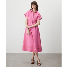 Miss İpekyol Elastik bel gömlek elbise IS1260002177033