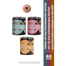 Gummylab Hair & Nail + Beauty + Super 3'lü Avantaj Paketi – 60 Gummy