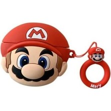 Mi7a Airpods Pro 2. Nesil Uyumlu Süper Mario Figürlü Koruyucu Kılıf