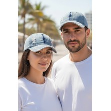 Aware Time Unisex Özle Yıkama Kot Kep Şapka