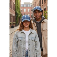 Aware Time Unisex Özle Yıkama Kot Kep Şapka