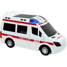 Ceren Oyuncak CEREN CTOY-89-2689B PİLLİ SESLİ 3D AMBULANS