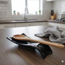 Minole Premium Seramik Kepçe Altlığı - Modern Mutfak Tezgah Üstü Kaşık Altlığı - Şık Tasarım