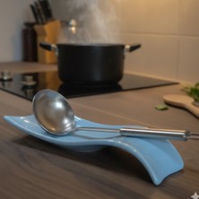 Minole Premium Seramik Kepçe Altlığı - Modern Mutfak Tezgah Üstü Kaşık Altlığı - Şık Tasarım