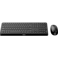 Belirtilmemiş Phılıps SPT6307B/38 Kablosuz Klavye Mouse Seti Siyah