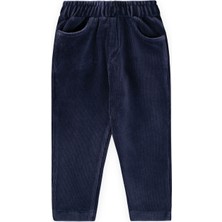 Cigit Fitilli Kadife Pantolon 8-12 Yaş Lacivert