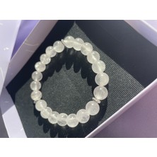 Aurevyn Design Kristal Pembe Kuvars Taşı Bileklik