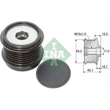 INA-LITENS ALTERNATÖR KASNAK RULMANLI 6-KANAL FORD FOCUS/MONDEO/S-MAX/TOURNEO CUSTOM/TRANSİT