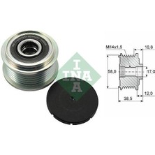 Ina Alternatör Kasnak Rulmanlı 6-Kanal Toyota Corolla/aurıs/yarıs 1.4 D-4d 2012