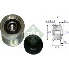 Ina Alternatör Kasnak Rulmanlı 6-Kanal (Ters Diş) Volvo C70/S40/S60/S70/S80/V70/XC70 1997-2007