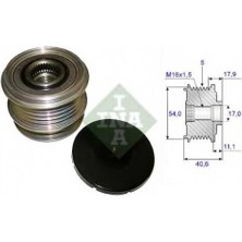 Ina Alternatör Kasnak Rulmanlı 5-Kanal Ford Mondeo/s-Max-Volvo C30/C70/S40/S60/V50/V70/XC60/XC70