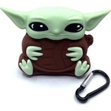 Mi7a Airpods Pro 2. Nesil Uyumlu Baby Yoda Figürlü Koruyucu Kılıf