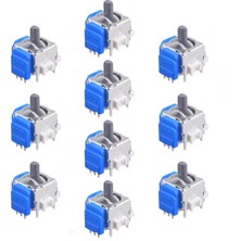 Pop Konsol 10 Adet Playstation 5 Uyumlu Manyetik Mıknatıslı Analog 3D Joystick Hall Sensör PS5 Kol Yedek Parça