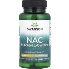 Swanson N-Acetyl Cysteine Antioxidant Support 600 Mg 60 Kapsül