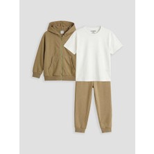 LC Waikiki Lcw Kids Haki Erkek Çocuk Takım 3'lü