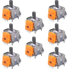 Pop Konsol 8 Adet Playstation 4 Uyumlu Manyetik Mıknatıslı Analog 3D Joystick Hall Sensör PS4 Kol Yedek Parça