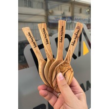 Ankara Zeytin Oyun Kaşığı Takımı-Isme Özel (Şimşir Kaşık Kalitesinde)