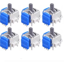 Pop Konsol 6 Adet Playstation 5 Uyumlu Manyetik Mıknatıslı Analog 3D Joystick Hall Sensör PS5 Kol Yedek Parça