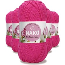 Maarketim 5 Adet Cotton Lüks Yelek Tunik Kazak Bluz Hırka İpi Yünü Fuşya