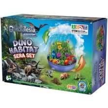 Asya Oyuncak ASYA 70164 NİKOLA TESLA HABİTAT SERA DİNO SET
