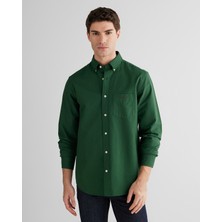 Gant Erkek Yeşil Regular Fit Oxford Gömlek 3250221.374