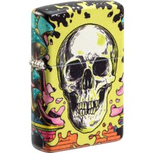Zippo Zıppo Color 540° Skull Design 60006760 Glow In The Dark Green