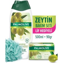 Palmolive Naturals Olive 500 Ml, Naturals Zeytin Özlü 90 gr Sabun + Duş Lifi Hediye